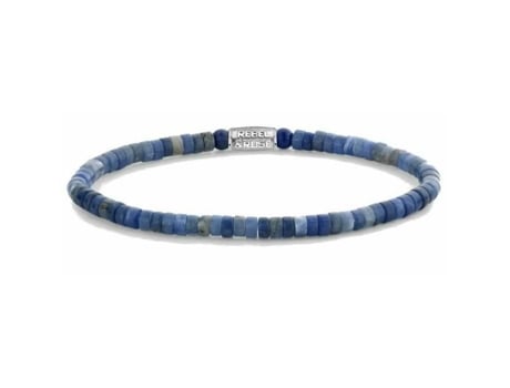 Bracelete De Pérolas Rebel Rose Azul Noite Homem 19cm L Pérola De Cultura Da Taiti