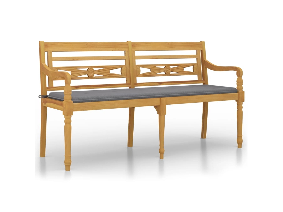 Bench, Benches Vidaxl Marrom Teca (150 Cm)