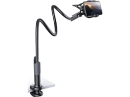 Lurelia Suporte Flexível Para Telemóvel 0,85 M 100 Mm 70 Mm 6,3 Polegadas Braçadeira Preto