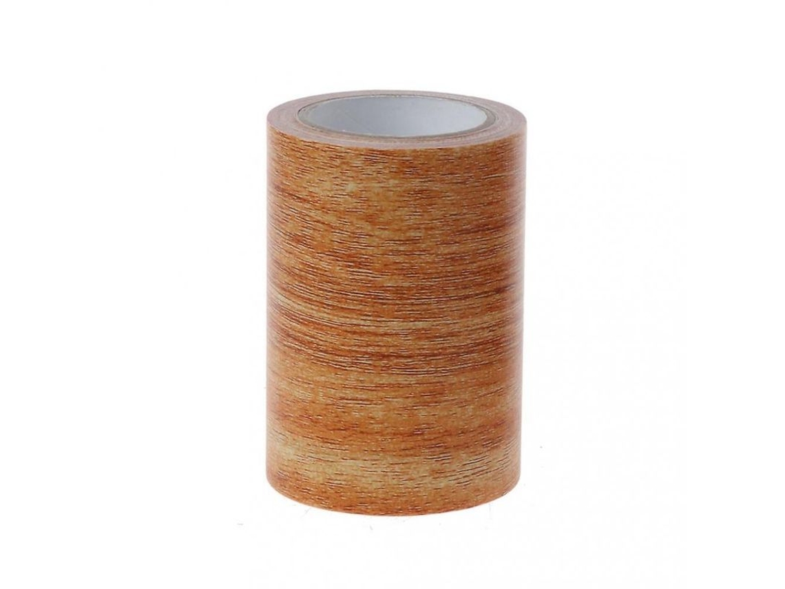 Cinta Adhesiva Maderera Para Reparar Muebles Com Textura Realista 8cmx4.57m Grão De Carvalho Camelo Dourado
