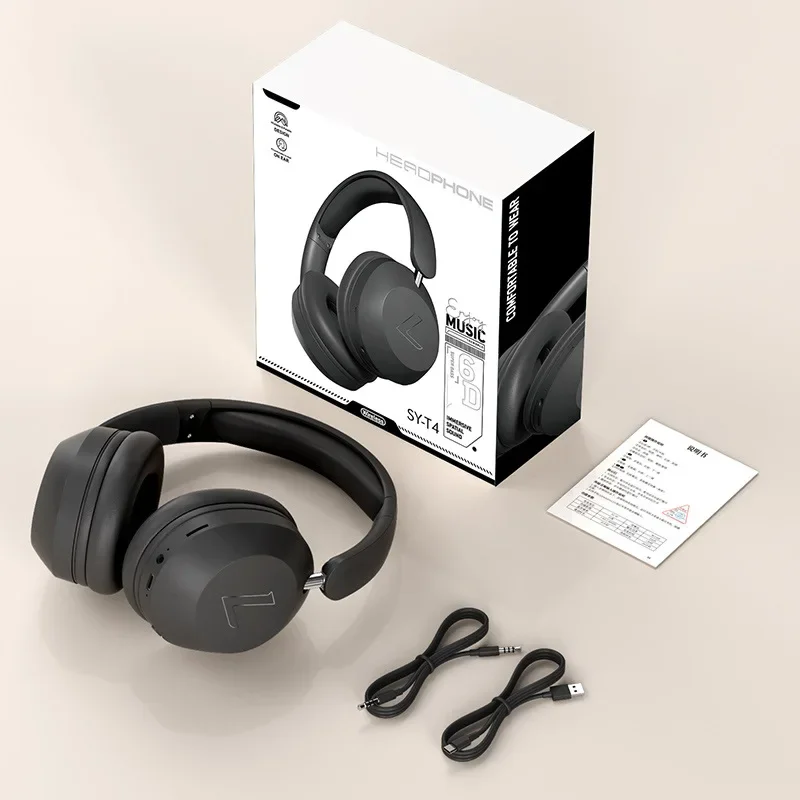(preto) Fones De Ouvido Bluetooth Para Música, Fones De Ouvido Sem Fio Supra-auriculares, Equipados Com Bateria De Alta Capacidade.