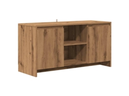 Tv Cabinet, Tv Cabinets Vidaxl Marrom Madeira Processada (n/a)