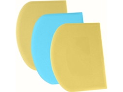 Raspador de Massa, Cartão de Massa, 3pcs, Azul + Amarelo ZYBLSSBB
