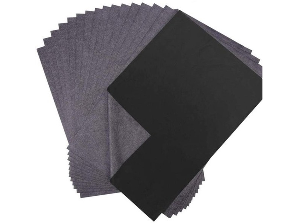 Papel De Transferência A4 - 100 Folhas Preto - Reutilizável - Papel De Transferência - Apropriado Para Madeira/papel/canvas - Ideal Para Cópias À Mão