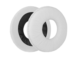 Almofadas Zruxe Para Auscultadores Sony Mdr-v150, 250, Zx100, 300, 600, Wh-ch500 (espuma De Memória, Branco, Par De 2)