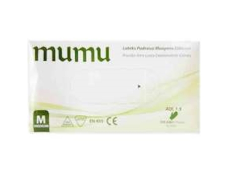 Luvas latex sem po Tam M cx100 MUMU