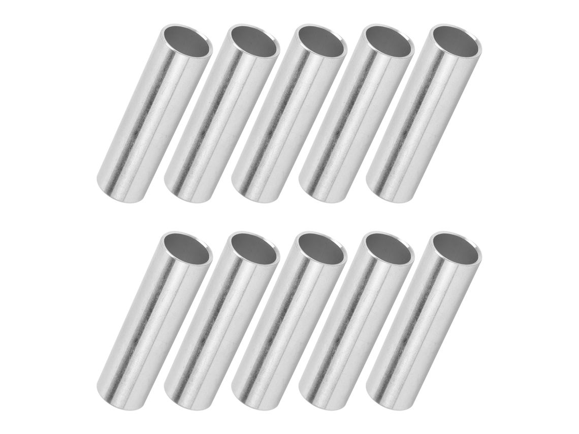 10pcs Tubo de Alumínio Redondo Reto 14mm Diâmetro 50mm Comprimento Acessórios Robótica Suporte
