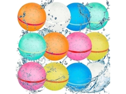 12 Globo De Água Reutilizáveis De Silicone Macio Biodegradáveis Para Crianças E Adultos, Presente De Verão