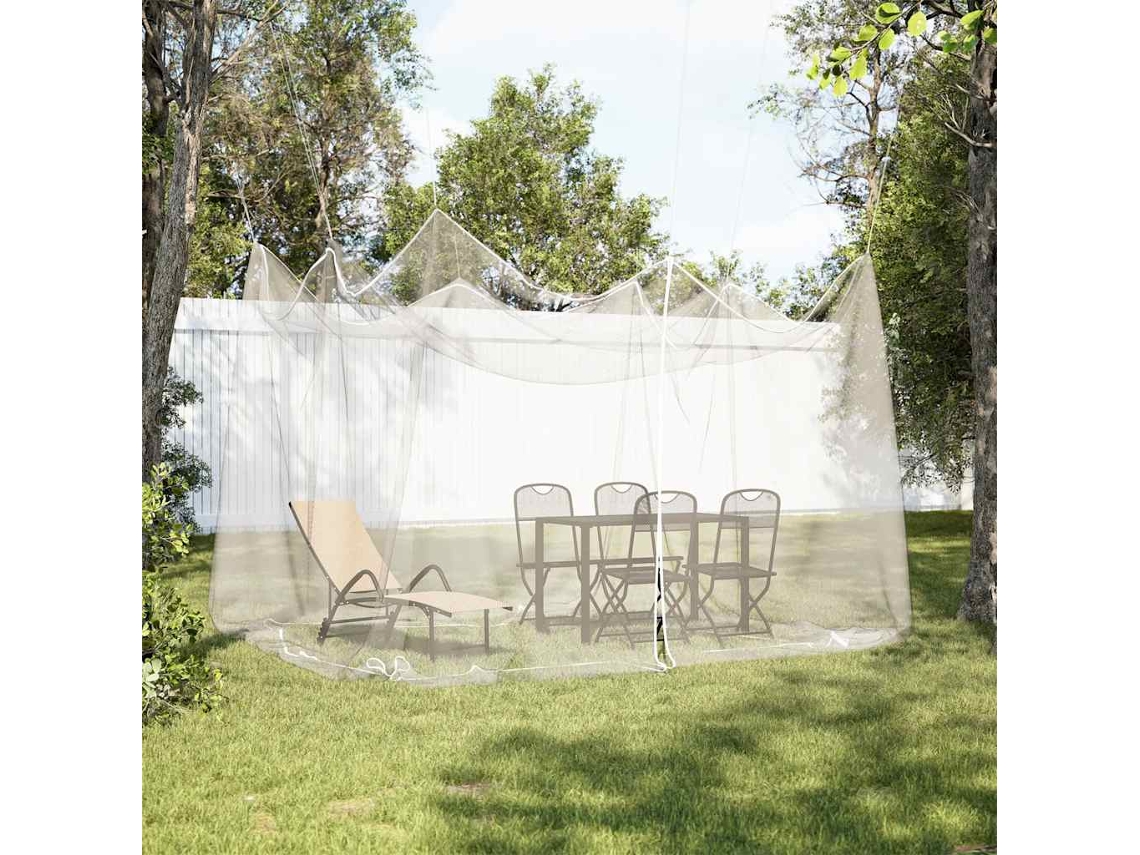 Vidaxl Mosquiteiro Para Exterior Malha 220 Branco 300x300x250 Cm