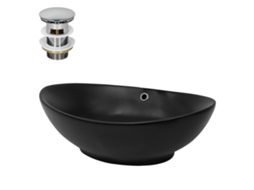 Lavatório ML-DESIGN (59 x 38 x 19 - Cerâmica - Preto)