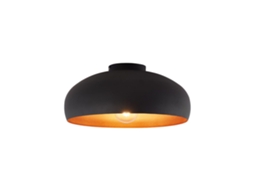 Plafon Led Decorativo 1xe27 23w Ip20 Metal Preto Braytron