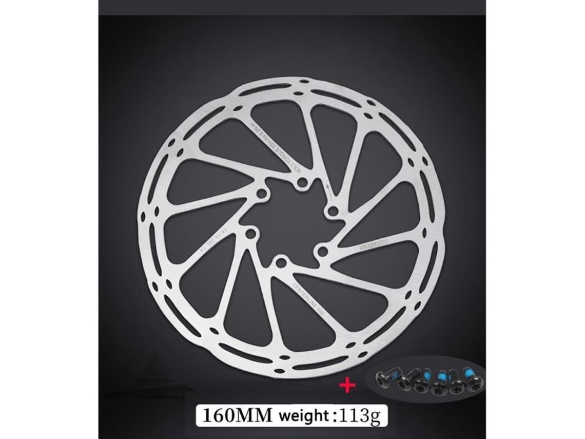 Freio de Bicicleta 160Mm 180Mm 203Mm Rotor de Freio a Disco de Bicicleta Linha Central de Aço Inoxidável Disco de Freio Hidráulico de Bicicleta Mt