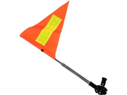 Poste De Segurança Refletor Ajustável Com Bandeira Laranja Para Cadeiras De Rodas, Carros E Veículos.