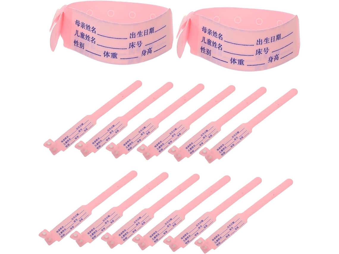Pulseira de identificação infantil Artibetter, tira de papel sintético PP, pacote com 100 unidades, altamente visível e