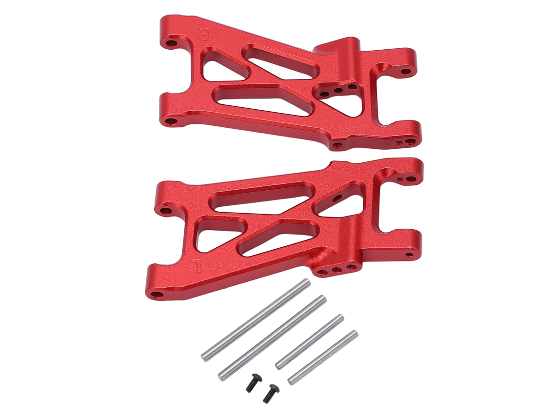 Mali 2pcs Braço Inferior Traseiro de Suspensão Rc de Liga de Alumínio para Losi 1/10 22s 2wd com Pinos e Parafusos Vermelho