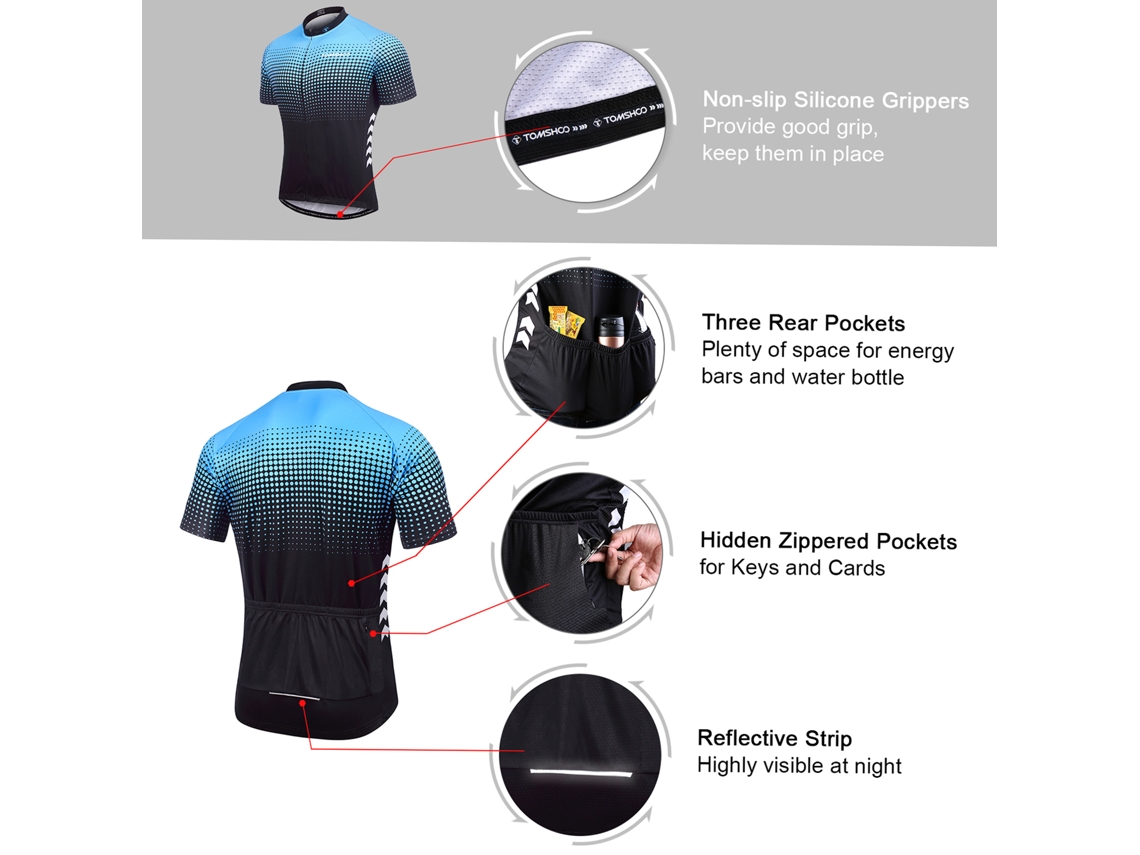 Conjunto De Traje De Ciclismo Masculino Verão Com Camisa E Calcinha Com Espuma 5d Absorvente E Respirável