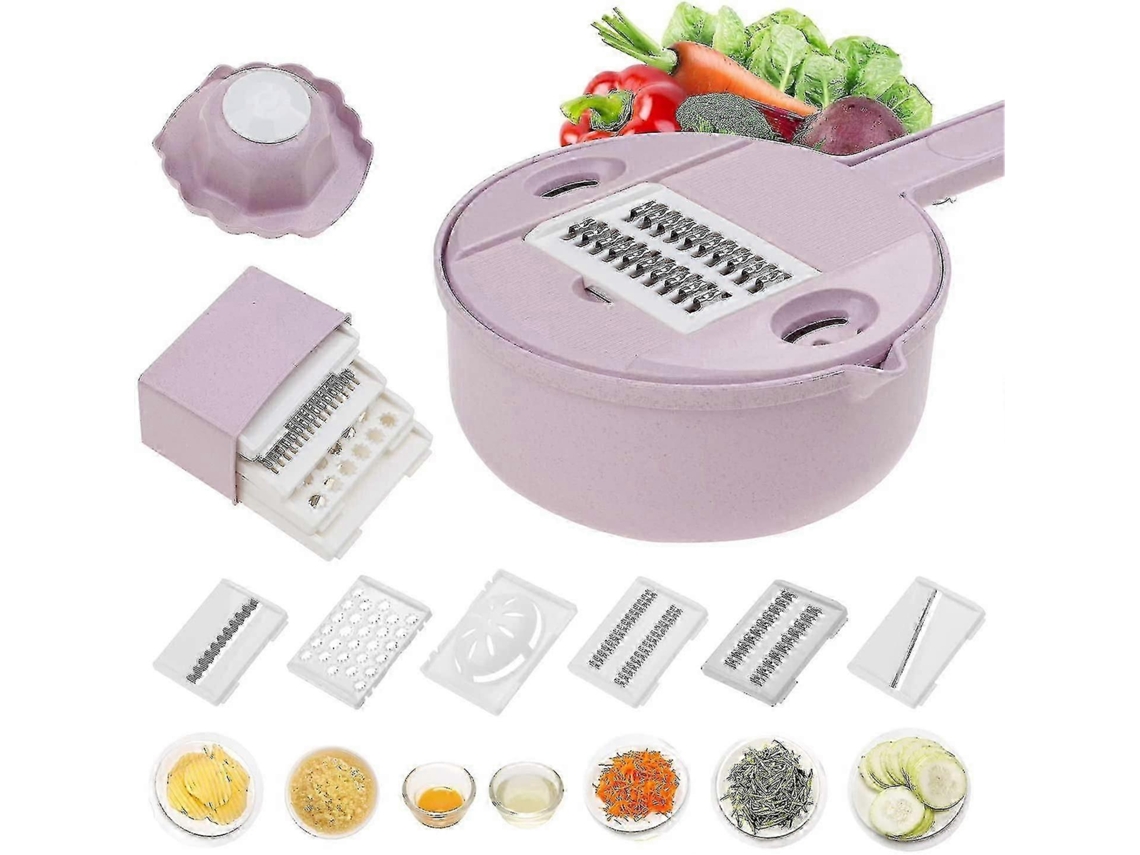 Fatiador, espiralizador e picador de vegetais Slowmoose 10 em 1 Mandoline