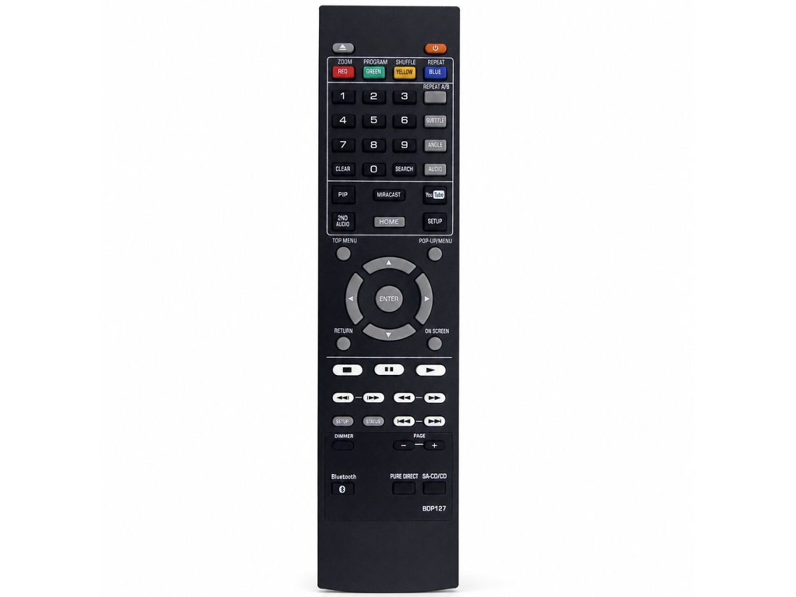 Comando À Distância Compatível Com Leitor Blu-ray Yamaha Bdp127_zhd