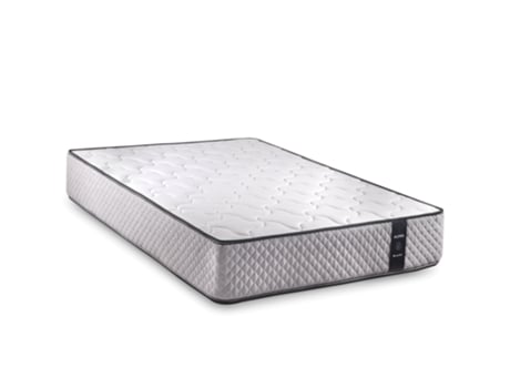 Cama de Solteiro Auxiliar Alta Firmeza Reversível Adaptável Ideal Uso DREAMNITE Tecido Branco (105x180cm)