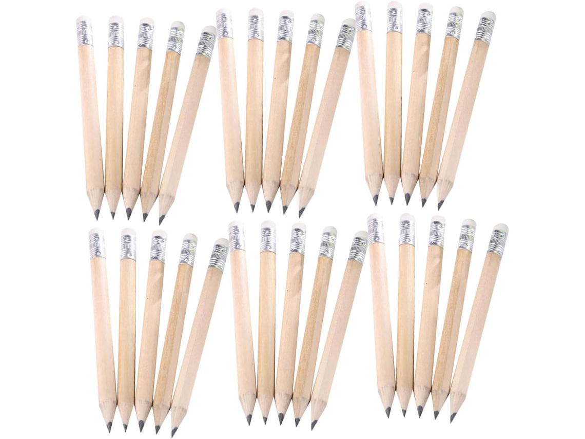Conjunto de 60 lápis de golfe curtos e ergonômicos para meninos e meninas.