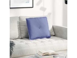 Vidaxl Travesseiro Para Costas Azul Jeans 50 X 19 X 45 Cm Tecido