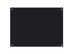 Conjunto 1 Painel Anti-salpicos De Cozinha Vidaxl Preto Vidro (80 X 60 Cm)