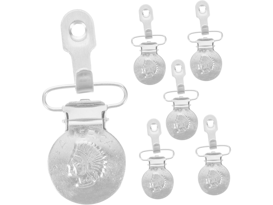 Cabilock 6-clipes De Tapeçaria Antiderrapantes Plástico Com Dentes E Grampos Metal Prateado Para Pendurar Na Parede