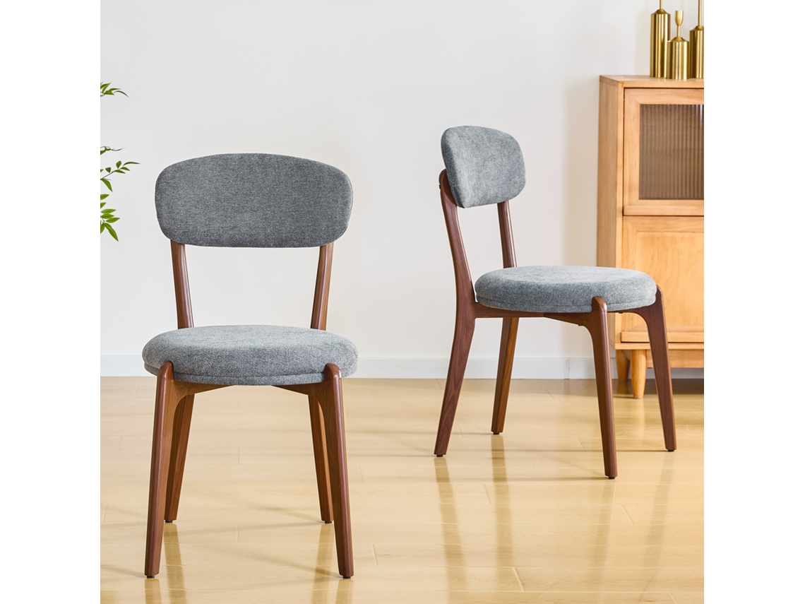 Conjunto De 2 Cadeiras De Linho, Almofadadas E Confortáveis, Estilo Medieval Moderno, Ideal Para Sala De Jantar E Cozinha.