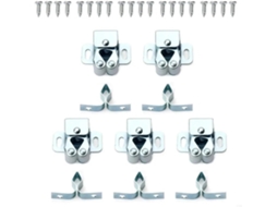 Conjunto De Fechos Porta Duplos Com Rolos Armários E Portas Guarda Roupa Fusos Cozinhas