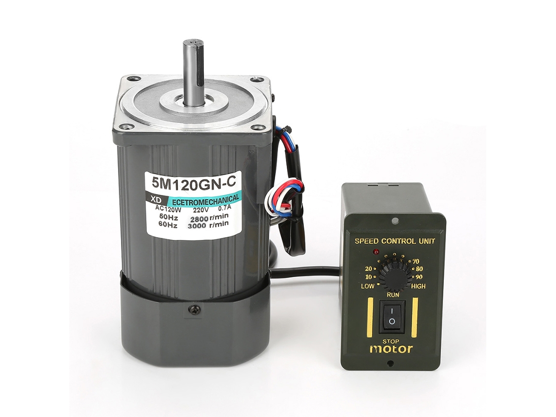 Motor de Engrenagem Assíncrono Monofásico Ajustável