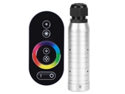 2026 luz de Fibra Óptica Rgb com Controle Remoto Rf, Acessório de Luz de Fibra Óptica para Carros 6w