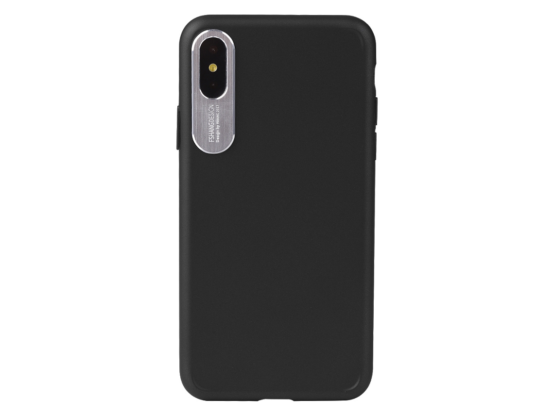 Capa de Metal com Proteção de Lente LAXISCREED Iphone X Preta