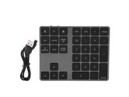 Mini Teclado Numérico Bluetooth 34 Teclas, Apple, Pc, Windows, Ios, Android, Negro S/MARCA