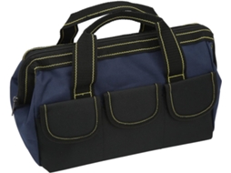 Bolsa organizadora de ferramentas Aramox, com abertura de 33 cm e 13 dobras, feita em tecido Oxford 1680D com costuras.