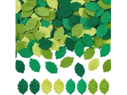 Vestuário De Papel - Folhas De Papel Para Aplicação - 200 Unidades - Forma De Folhas - Verde/amarilo/laranja/castanho - Decoração Para Costura - Folha