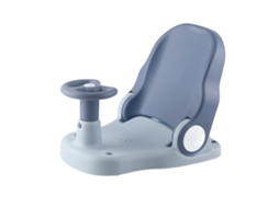 Silla De Baño Para Bebé Antideslizante Ajustable Modos Sentado/acostado Plegable Estable Succión Azul