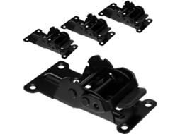 Betooky Conjunto De 4 Dobradiças Dobráveis Para Mesa Com Travamento Automático, Aço Laminado A Frio, Funcionamento