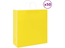 Paper Bag, Paper Bags Vidaxl Amarelo Papel (45 X 17 X 48 Cm)