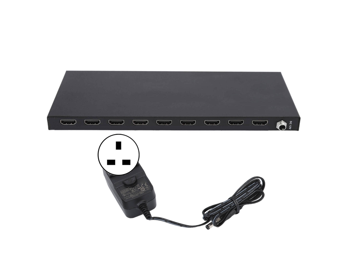 Hdmi Video Splitter EOOCOO (1 Entrada 8 Saídas Transmissão 4k60hz)