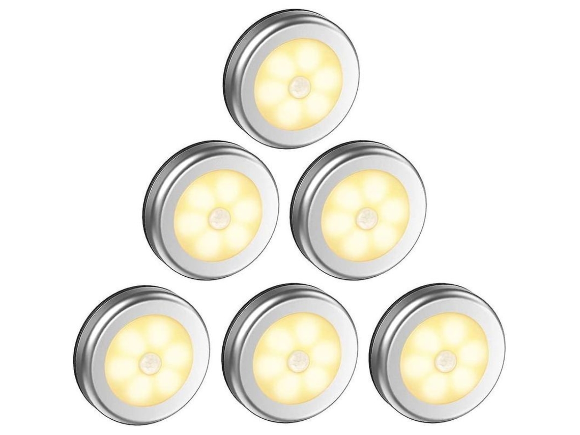 Luz Noturna Detector Movimento Dewanxin 6 Leds Automática Bateria S/MARCA