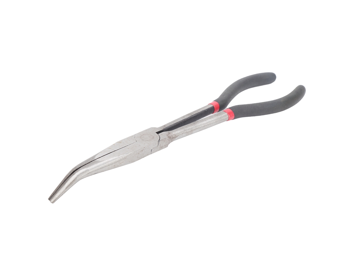Laxiscreed Alicates Com Braço Curvo De 11" E Cabo De Plástico Para Trabalho De Precisão