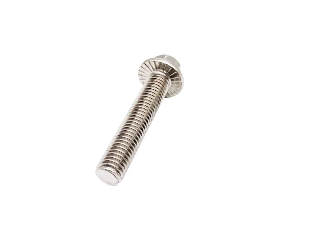 Trava Rosca, Porcas De Hardware, Parafuso De Cabeça Sextavada Com Flange Serrilhada, Rosca Métrica Gb5787, M4, M5, M6
