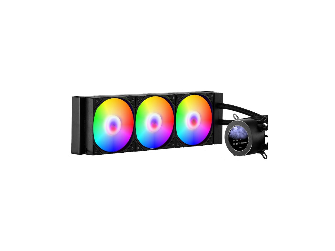 Sistema De Refrigeração Líquida Para Cpu Com 3 Ventoinhas Argb Tekmaquinas