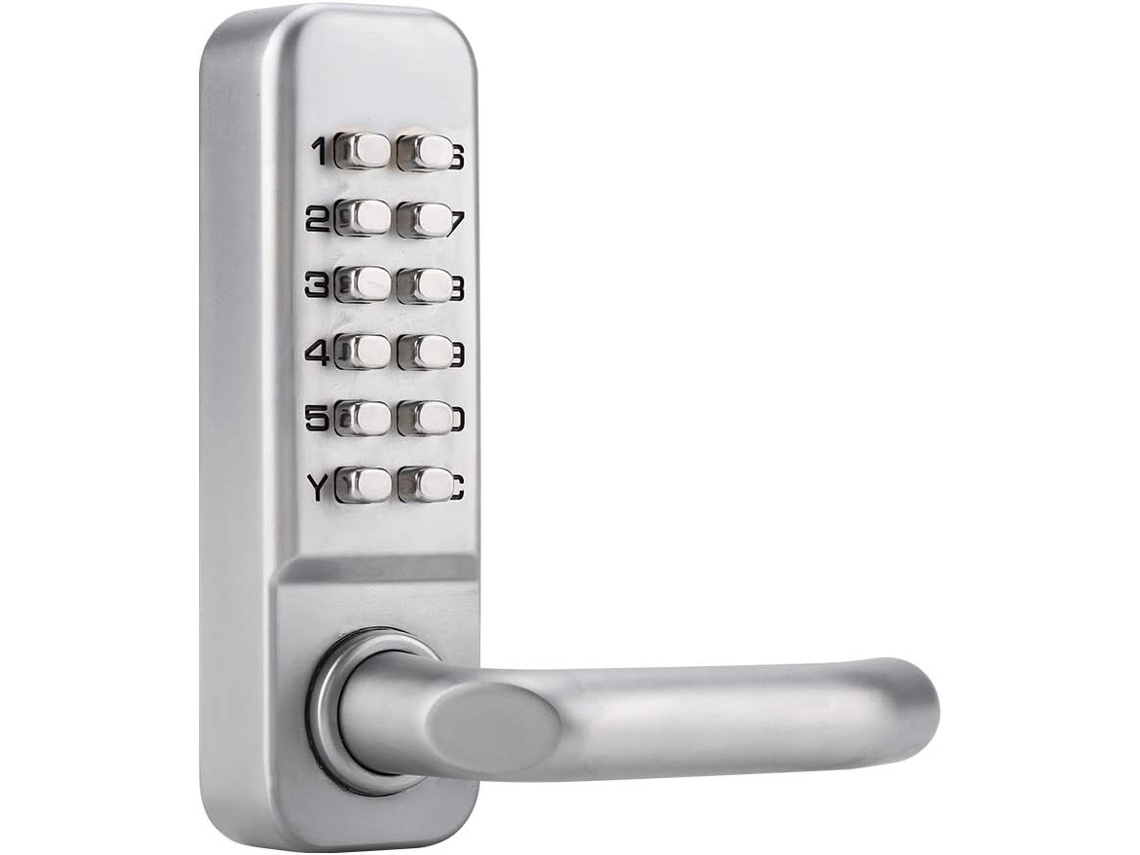 Fechadura Mecânica De Entrada Sem Chave, Fechadura Digital À Prova Dágua Com Teclado De Aço Inoxidável, Construção Durável Em Liga De Zinco Para Port