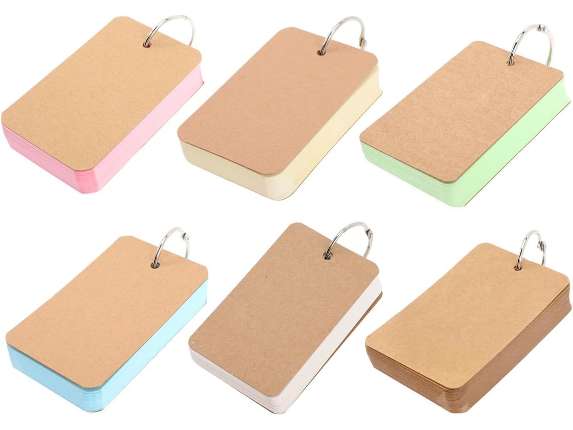 Peças Bloc Notes Multicolores Com Anneau De Cartes Memo Portables Para Estudantes E