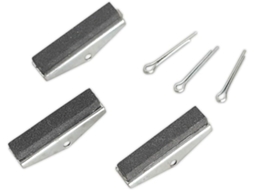Cilindro De Pedra De Afiar Vs0221, 3 Pedras Médias De 1 1/8"