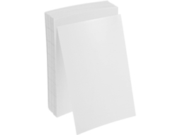 Folhas para plastificação Homsfou A6 autoadesivas em PVC - 100 unidades - Proteção transparente para fotos e documentos