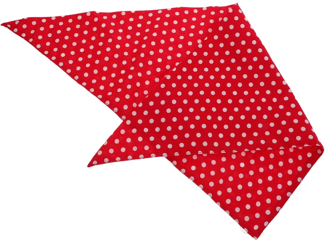 Babador Triangular De Algodão Dupla Face Com Estampa Bolinhas Redondas, Ideal Animais De Estimação No Dia A E Em