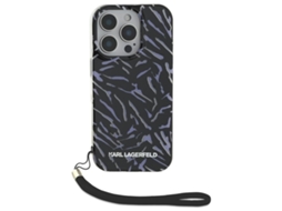 Capa Alça para iPhone 16 Pro KARL LAGERFELD Pele Sintética Roxo