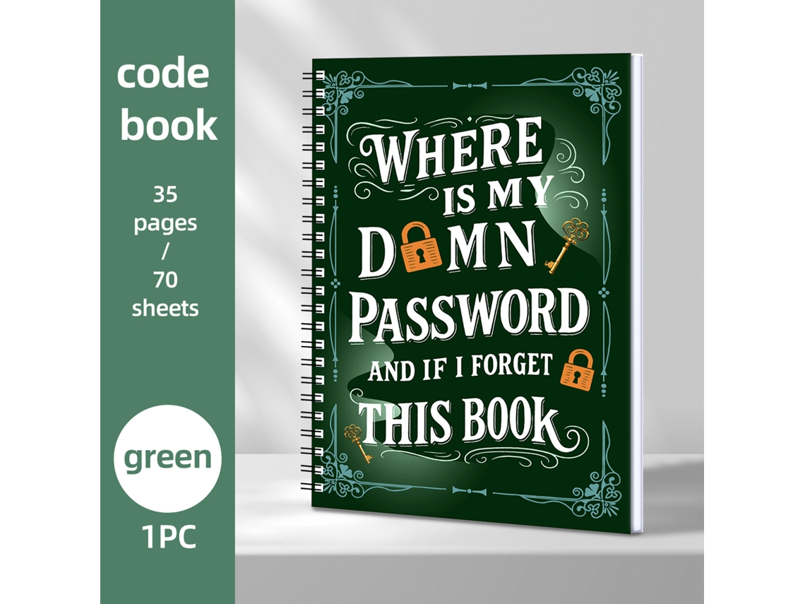 Interesting Spiral Cipher Notebook Green